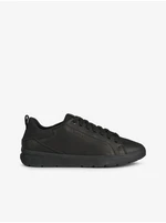 Geox Spherica Black Mens Leather Sneakers - Men