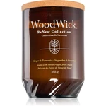 Woodwick Ginger & Turmeric vonná sviečka s dreveným knotom 368 g