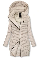 Leichte Steppjacke mit Kapuze Beige