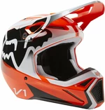 FOX V1 Leed Helmet Dot/Ece Fluo Orange XL Bukósisak