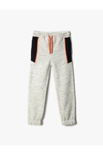 Koton Basic Jogger Sweatpants With Tie Waist Color Contrast.