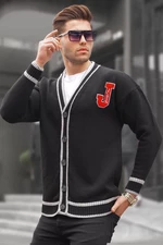 Madmext Black Men's Knitwear Cardigan 6314