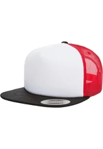 Foam Trucker with white front blk/wht/red