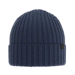 AGBO Men's winter hat blue Nathan 100% Extra Fine Merino Wool