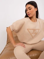 Beige insulated tracksuit