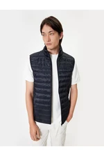 Koton Puffer Vest Slim Fit Stand Collar Pocket Detail