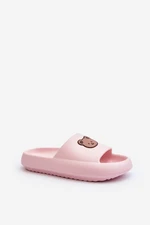 Women's Lightweight Foam Slippers with Teddy Bear, Pink Lia