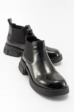 LuviShoes CAFUNE Black Patent Leather Women's Boots