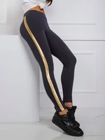 Graphite and gold leggings RUE PARIS