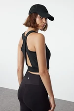 Trendyol Black Supportive/Shaping Back Detailed Knitted Sports Bra