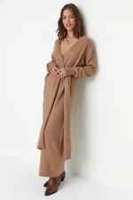 Dámske šaty Trendyol TWOAW21EL0260/camel