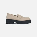 Beige women's moccasins Geox Spherica Ec7 - Women's