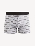 Light grey men's patterned boxers Celio Fichill