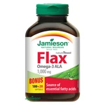 JAMIESON Flax Omega-3 1000mg lněný olej 200 kapslí