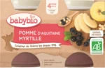 BABYBIO jablko borůvky 2 x 130 g