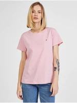 Light pink Women's T-Shirt Tommy Hilfiger New Crew Neck - Women