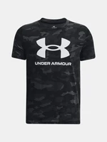 Under Armour T-Shirt UA SPORSTYLE LOGO AOP SS-BLK - Boys