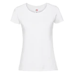 Iconic 195 Ringspun Premium Premium Fruit of the Loom Women's White T-shirt