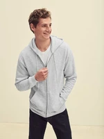 Light grey men's hoodie Premium Fruit of the Loom