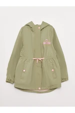 LC Waikiki Girls' Hooded Embroidery Parka