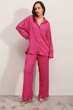 Bigdart 5858 Knitted Double Suite - Fuchsia