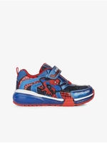 Red and Blue Geox Boys' Sneakers