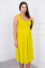 Dress with kiwi wide straps