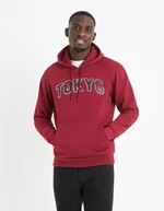 Burgundy hooded sweatshirt Celio Vetokyo