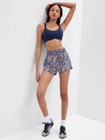 Pink and Blue Women's Floral Shorts GAP