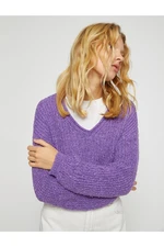 Koton Knitted Sweater V-Neck