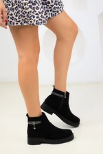 Soho Black Suede Women's Boots & Booties 18525