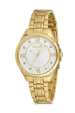 Polo Air Roman Numeral Women's Wristwatch Gold Color