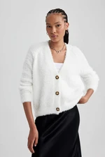 DEFACTO Oversize Fit V-Neck Knitwear Cardigan