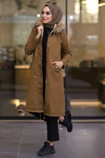 InStyle Coat with Fleece Inner 2401 Shearling - Brown