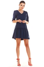 Infinite You Woman's Dress M199 Navy Blue