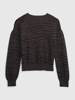 GAP Kids cotton sweater zebra - Girls