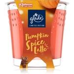 GLADE Pumpkin Spice Latté vonná svíčka s vůní Fresh Pumpkin, Caramel, Rich Spice 129 g