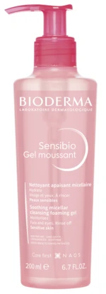 BIODERMA Sensibio Gel moussant jemný upokojujúci odličovač pre citlivú pleť 200 ml