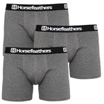 3PACK pánské boxerky Horsefeathers Dynasty heather antracite