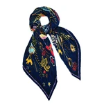 Art Of Polo Woman's Scarf Sz23420-3 Navy Blue