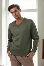 38804 Dewberry Mens V Neck Knit Sweater-NEFTİ