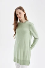 DEFACTO Regular Fit Crew Neck Basic Long Sleeve Tunic