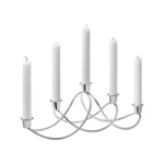 Gyertyatartó 5 gyertyához Harmony, rozsdamentes acél - Georg Jensen