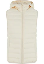 Women's ultra-light quilted vest cream