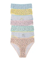 Women&#039;s cotton panties with floral pattern 7-pack