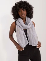 Grey women's viscose scarf