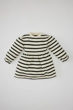 DEFACTO Baby Girl Striped Long Sleeve Dress