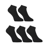 5PACK Styx low bamboo black socks