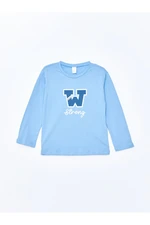 LC Waikiki Crew Neck Printed Long Sleeve Baby Boy T-Shirt