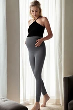 86606 Dewberry Thermal Warm Flexible Winter Pregnant Tights-ANTHRACITE